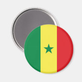 Vlag van Senegal Magneet (Voorkant / Achterkant)