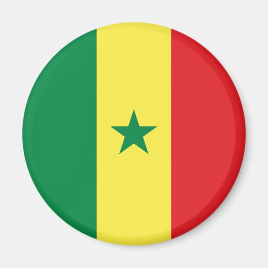 Vlag van Senegal Magneet (Voorkant)
