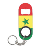 Vlag van Senegal Mini Flessenopener (Voorkant)