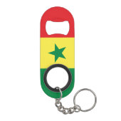 Vlag van Senegal Mini Flessenopener (Achterkant)