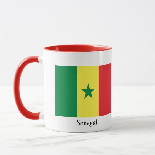 Vlag van Senegal Mok (Links)