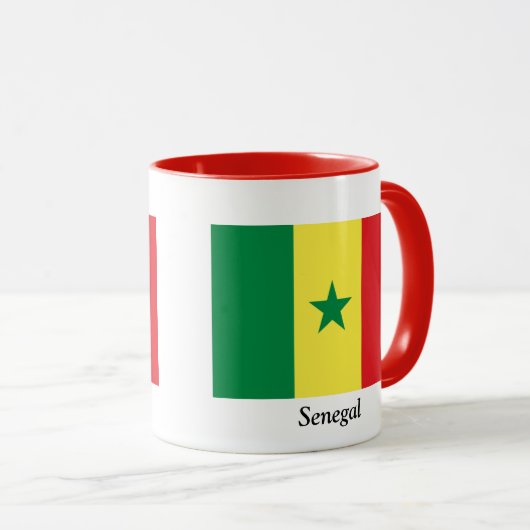 Vlag van Senegal Mok (Voorkant rechts)