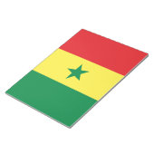 Vlag van Senegal Notitieblok (Schuin)