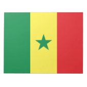 Vlag van Senegal Notitieblok (Voorkant)