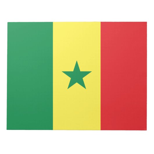 Vlag van Senegal Notitieblok (Voorkant)