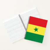 Vlag van Senegal Notitieboek (Binnen)