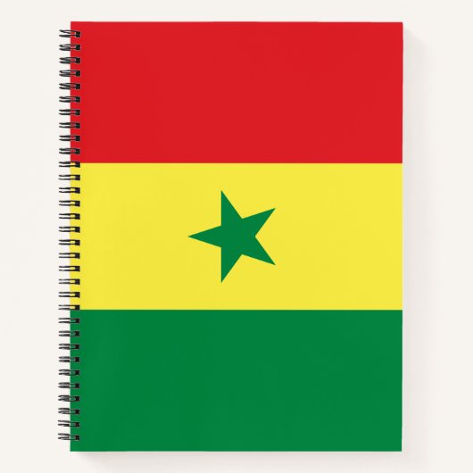 Vlag van Senegal Notitieboek (Voorkant)