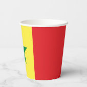 Vlag van Senegal Papieren Bekers (Achterkant)