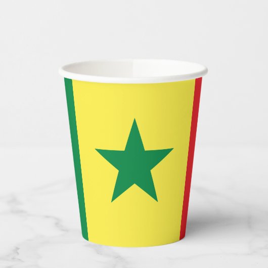 Vlag van Senegal Papieren Bekers (Links)
