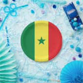 Vlag van Senegal Papieren Bordje (Feest)