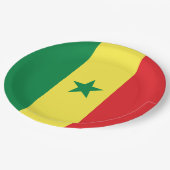 Vlag van Senegal Papieren Bordje (Gekanteld)