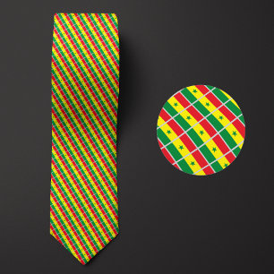 Vlag van Senegal Patroon Stropdas