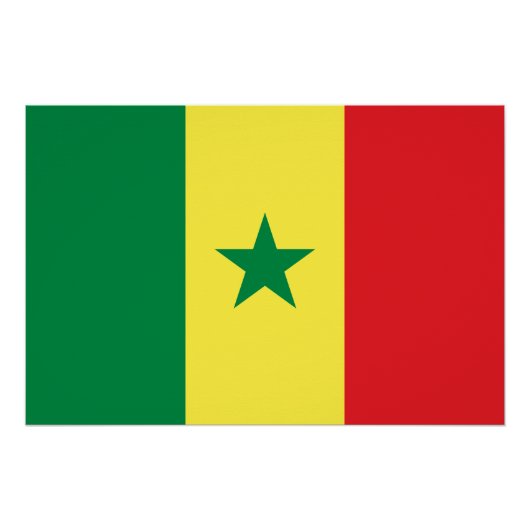 Vlag van Senegal Perfect Poster (Voorkant)