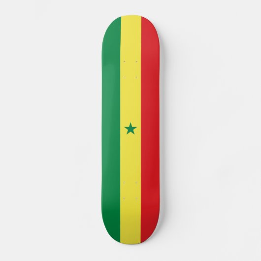 Vlag van Senegal Persoonlijk Skateboard (Voorkant)