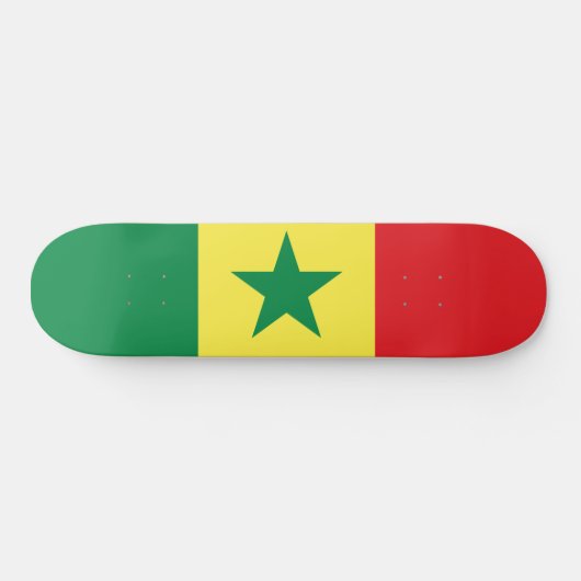 Vlag van Senegal Persoonlijk Skateboard (Horizontaal)