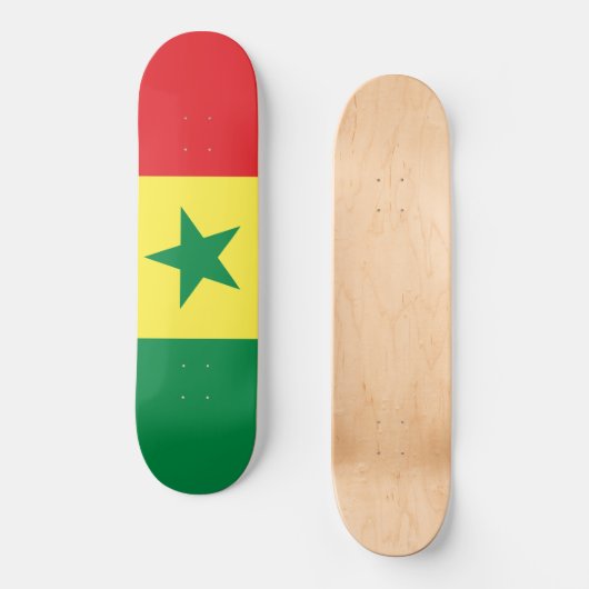 Vlag van Senegal Persoonlijk Skateboard (Voorkant)
