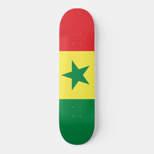 Vlag van Senegal Persoonlijk Skateboard (Voorkant)