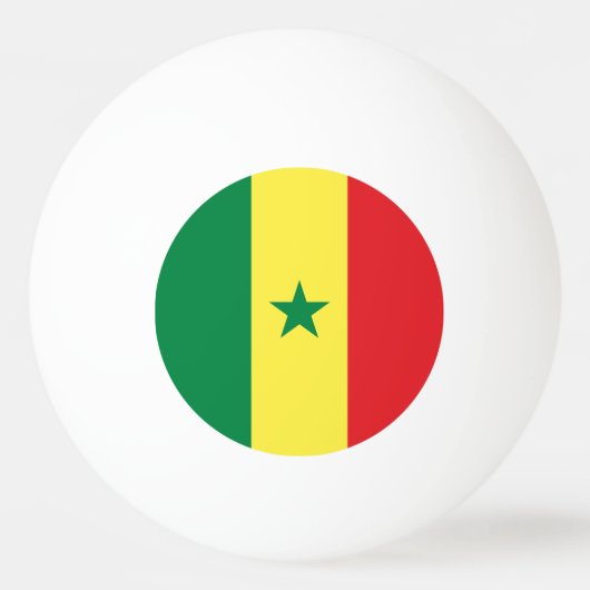 Vlag van Senegal Pingpongbal (Voorkant)