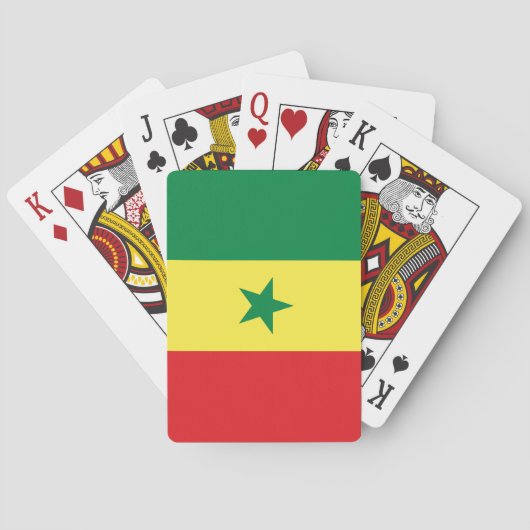 Vlag van Senegal Pokerkaarten (Achterkant)