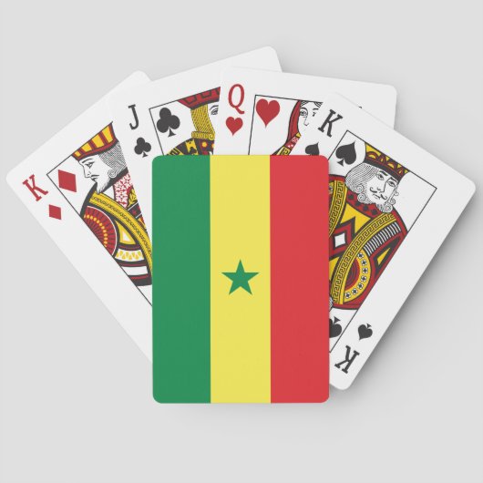 Vlag van Senegal Pokerkaarten (Achterkant)