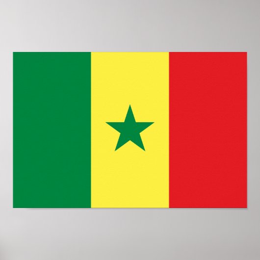 Vlag van Senegal Poster (Voorkant)