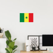Vlag van Senegal Poster (Thuiskantoor)