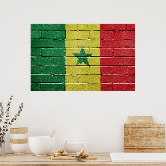 Vlag van Senegal Poster (Keuken)