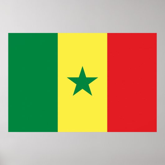 Vlag van Senegal Poster (Voorkant)