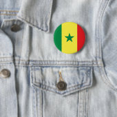 Vlag van Senegal Ronde Button 5,7 Cm (In situ)