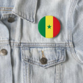 Vlag van Senegal Ronde Button 5,7 Cm (In situ)