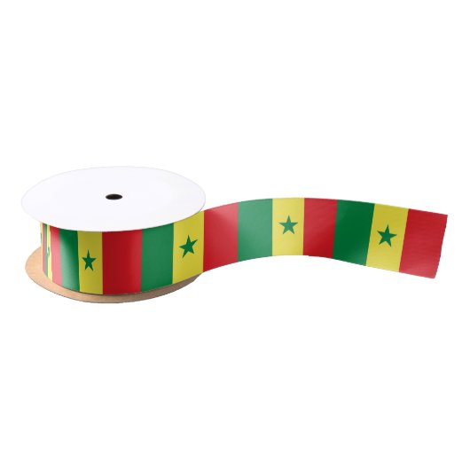Vlag van Senegal Satijnen Lint (Spoel)