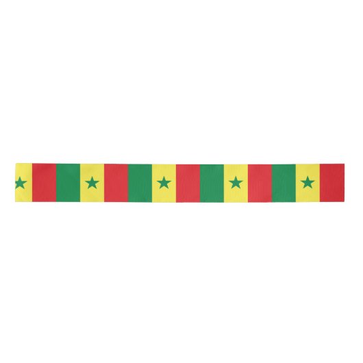 Vlag van Senegal Satijnen Lint (Voorkant)