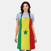 Vlag van Senegal Schort (Gedragen)