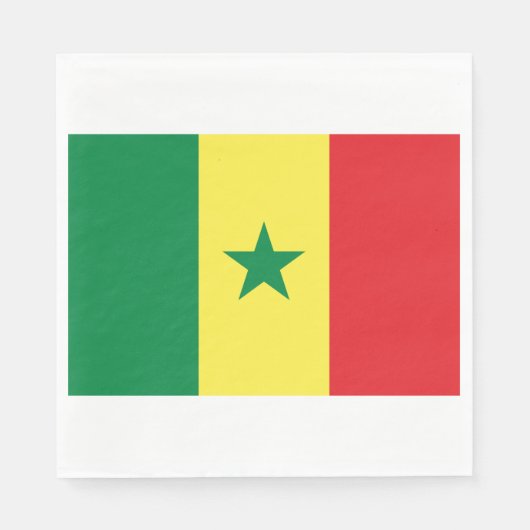 Vlag van Senegal Servet (Voorkant)
