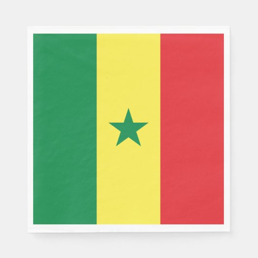 Vlag van Senegal Servet (Voorkant)