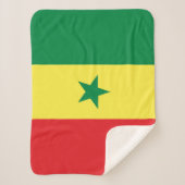 Vlag van Senegal Sherpa Deken (Voorkant)