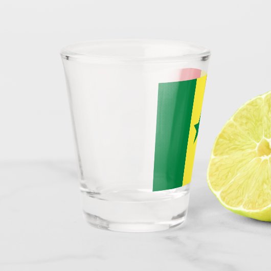 Vlag van Senegal Shot Glas (Links)