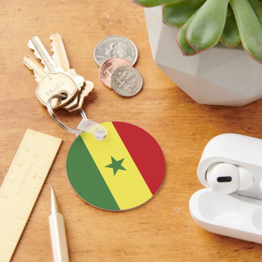 Vlag van Senegal Sleutelhanger (Bureau)