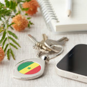 Vlag van Senegal Sleutelhanger (Zijkant)