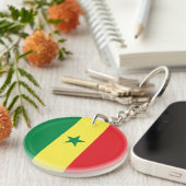 Vlag van Senegal Sleutelhanger (Voorkant Rechts)