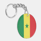 Vlag van Senegal Sleutelhanger (Voorkant Links)