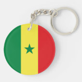 Vlag van Senegal Sleutelhanger (Achterkant)