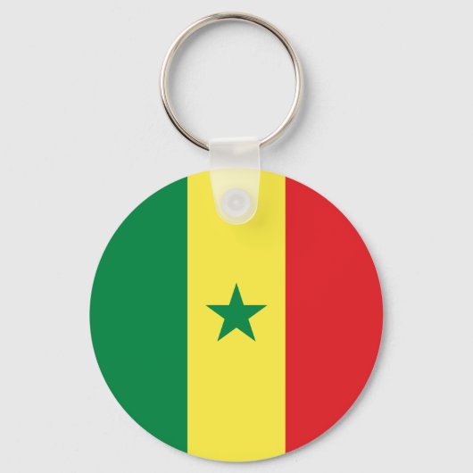 Vlag van Senegal Sleutelhanger (Voorkant)