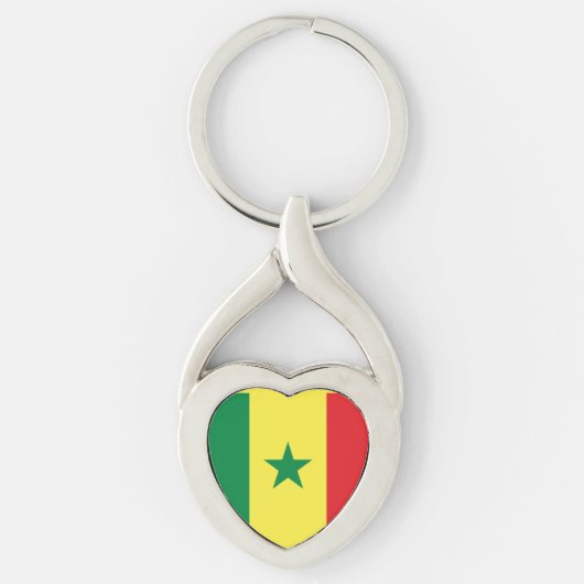 Vlag van Senegal Sleutelhanger (Voorkant)