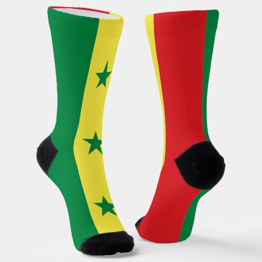 Vlag van Senegal Sokken (Gebogen)