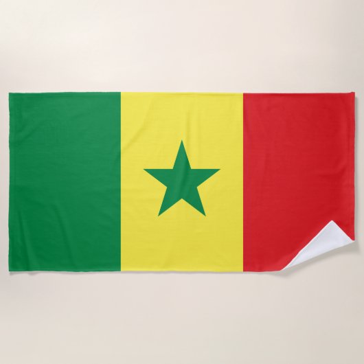 Vlag van Senegal Strandlaken (Voorkant)