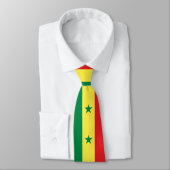 Vlag van Senegal Stropdas (Gebonden)