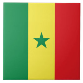 Vlag van Senegal Tegeltje