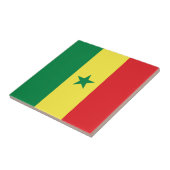 Vlag van Senegal Tegeltje (Zijkant)