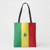 Vlag van Senegal Tote Bag (Voorkant)